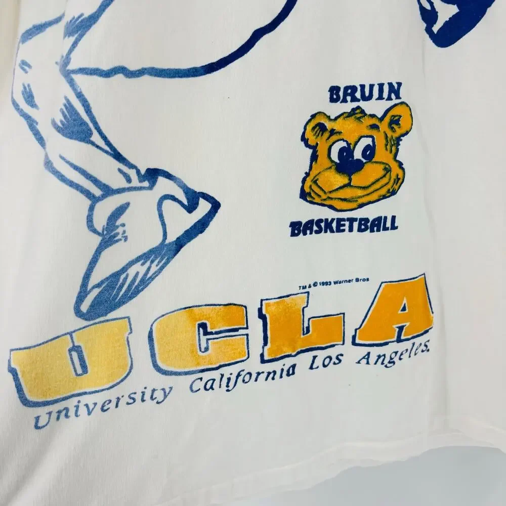 Vintage UCLA Bruins Basketball T-Shirt Size Large Men’s 90’s Single Stitch NCAA